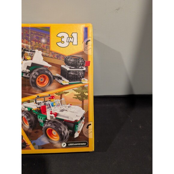 LEGO Creator 3-in-1 Monster Burger Truck (31104) Factory Sealed (Heavy Box Wear) - Picture 4 of 10
